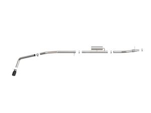 aFe Power - aFe Power Apollo GT Series Cat-Back Exhaust System w/ Helmholtz Chamber Black Tip Ford Ranger 19-23 L4-2.3L (t) - 49-43118-B - Image 4