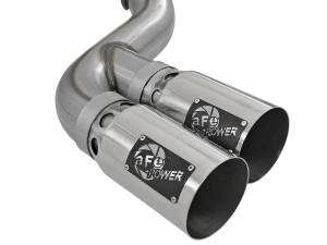 aFe Power - aFe Power Rebel XD Series 4 IN 409 Stainless Steel DPF-Back Exhaust w/Dual Polished Tips Ford Diesel Trucks 11-14 V8-6.7L (td) - 49-43121-P - Image 2