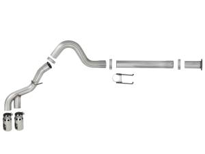 aFe Power - aFe Power Rebel XD Series 4 IN 409 Stainless Steel DPF-Back Exhaust w/Dual Polished Tips Ford Diesel Trucks 11-14 V8-6.7L (td) - 49-43120-P - Image 5