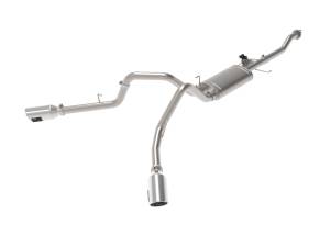 aFe Power - aFe Power Gemini XV 3 IN 304 Stainless Steel Cat-Back Exhaust System w/ Cut-Out Polished Ford F-150 15-20 V6-2.7L (tt)/3.5L (tt)/V8-5.0L - 49-33123-P - Image 1