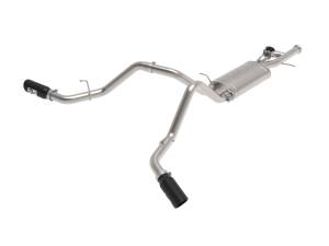 aFe Power - aFe Power Gemini XV 3 IN 304 Stainless Steel Cat-Back Exhaust System w/ Cut-Out Black GM Trucks 09-18 V6-4.3/V8-4.8/5.3L - 49-34133-B - Image 1