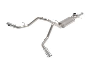 aFe Power Gemini XV 3 IN 304 Stainless Steel Cat-Back Exhaust System w/ Cut-Out Polished GM Trucks 09-18 V6-4.3/V8-4.8/5.3L - 49-34133-P