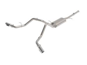 aFe Power Apollo GT Series 3 IN Cat-Back Exhaust System w/ Dual Rear-Side Exit Polish Tips GM Trucks 09-18 V6-4.3L/V8-4.8/5.3L - 49-44134-P