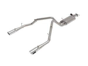 aFe Power - aFe Power Gemini XV 3 IN 304 Stainless Steel Cat-Back Exhaust System w/ Cut-Out Polished RAM 1500 (DT) 19-23 V8-5.7L HEMI - 49-32081-P - Image 1