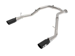aFe Power - aFe Power Large Bore-HD 3 IN 409 Stainless Steel DPF-Back Exhaust System w/Black Tip RAM 1500 20-22 V6-3.0L (td) - 49-42080-B - Image 1