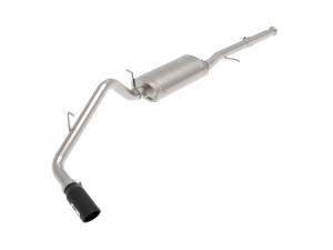 aFe Power - aFe Power Apollo GT Series 3 IN 409 Stainless Steel Cat-Back Exhaust System w/ Black Tip GM Trucks 09-18 V6-4.3L/V8-4.8/5.3L - 49-44136-B - Image 1