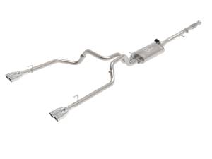 aFe Power - aFe Power Gemini XV 3 IN 304 Stainless Steel Cat-Back Exhaust System w/ Cut-Out Polished GM Silverado/Sierra 1500 19-23 V8-5.3L - 49-34139-P - Image 1