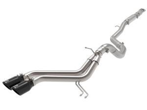 aFe Power Takeda 2-1/2 IN to 3 IN 304 Stainless Steel Cat-Back Exhaust w/ Black Tip Hyundai Veloster 13-17 L4-1.6L (t) - 49-37018-B