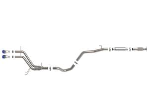 aFe Power - aFe Power Takeda 2-1/2 IN to 3 IN 304 Stainless Steel Cat-Back Exhaust w/ Blue Flame Tip Hyundai Veloster 13-17 L4-1.6L (t) - 49-37018-L - Image 3