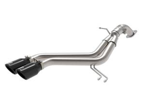 aFe Power Takeda 3 IN to 2-1/2 IN 304 Stainless Steel Axle-Back Exhaust w/ Black Tip Hyundai Veloster 13-17 L4-1.6L (t) - 49-37019-B