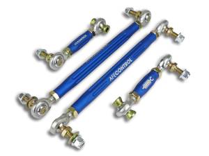 Suspension - Sway Bar Links - aFe Power - aFe CONTROL Adjustable End Link Set Blue BMW M2 (F87) 16-21/M3/M4 (F80/82/83) 15-20 L6-3.0L (tt) N55/S55 - 442-502001-L