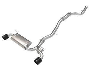 aFe Power Takeda 3 IN to 2-1/2 IN 304 Stainless Steel Cat-Back Exhaust System w/ Black Tip Toyota GR Supra (A90) 21-23 L4-2.0L (t) - 49-36050-B