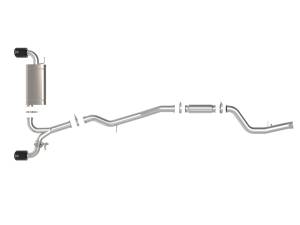 aFe Power - aFe Power Takeda 3 IN to 2-1/2 IN 304 Stainless Steel Cat-Back Exhaust System w/ Black Tip Toyota GR Supra (A90) 21-23 L4-2.0L (t) - 49-36050-B - Image 3