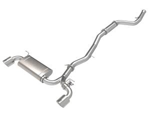aFe Power Takeda 3 IN to 2-1/2 IN 304 Stainless Steel Cat-Back Exhaust System w/Polish Tip Toyota GR Supra (A90) 21-23 L4-2.0L (t) - 49-36050-P