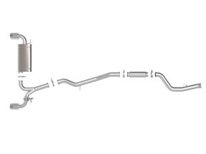 aFe Power - aFe Power Takeda 3 IN to 2-1/2 IN 304 Stainless Steel Cat-Back Exhaust System w/Polish Tip Toyota GR Supra (A90) 21-23 L4-2.0L (t) - 49-36050-P - Image 3