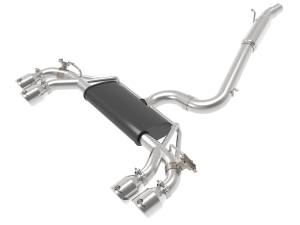 aFe Power - aFe Power MACH Force-Xp 3 IN to 2-1/2 IN Stainless Steel Cat-Back Exhaust System Polished Volkswagen Golf R 15-19 L4-2.0L (t) - 49-36430-P - Image 1