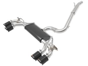 aFe Power MACH Force-Xp 3 IN to 2-1/2 IN Stainless Steel Cat-Back Exhaust System Carbon Volkswagen Golf R 15-19 L4-2.0L (t) - 49-36430-C
