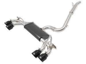 aFe Power MACH Force-Xp 3 IN to 2-1/2 IN Stainless Steel Cat-Back Exhaust System Black Volkswagen Golf R 15-19 L4-2.0L (t) - 49-36430-B