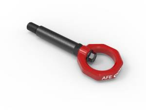 Towing & Recovery - Tow Hooks - aFe Power - aFe CONTROL Rear Tow Hook Red BMW F-Chassis 2/3/4/M - 450-502002-R