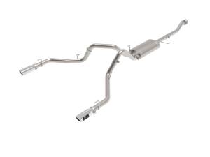 aFe Power Vulcan Series 3 IN 304 Stainless Steel Cat-Back Exhaust System w/ Polished Tips Ford F-150 21-23 V6-2.7L (tt)/3.5L (tt)/V8-5.0L - 49-33127-P