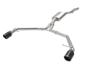 aFe Power MACH Force-Xp 3 IN to 2-1/2 IN Stainless Steel Axle-Back Exhaust w/ Carbon Tip Audi Allroad 13-16 L4-2.0L (t) - 49-36437-C
