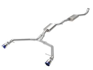 aFe Power - aFe Power MACH Force-Xp 3 IN to 2-1/2 IN Stainless Steel Cat-Back Exhaust w/ Blue Flame Tip Audi allroad 13-16 L4-2.0L (t) - 49-36438-L - Image 1
