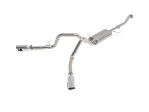 aFe Power Vulcan Series 3 IN 304 Stainless Steel Cat-Back Exhaust System w/Polished Tip Ford F-150 21-23 V6-2.7L (tt)/3.5L (tt)/V8-5.0L - 49-33126-P