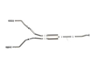 aFe Power - aFe Power Vulcan Series 3 IN 304 Stainless Steel Cat-Back Exhaust System w/Polished Tip Ford F-150 15-20 V8-5.0L - 49-33130-P - Image 3