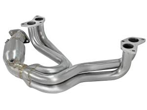 aFe Power Twisted Steel Long Tube Header 304 Stainless Steel w/ Cat Toyota 86/FT86/GT86 12-18 / Scion FR-S 13-17 / Subaru BRZ 13-18 H4-2.0L - 48-36005-1HC