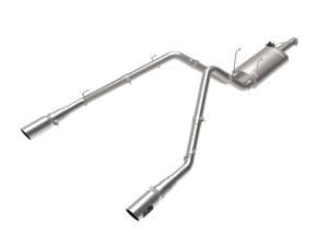 aFe Power Gemini XV 3 IN 304 Stainless Steel Cat-Back Exhaust System w/ Cut-Out Polished Dodge/RAM 1500 09-18/RAM 1500 Classic 19-23 V8-5.7L HEMI - 49-32083-P