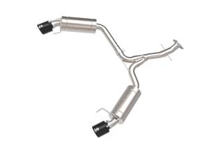 aFe Power - aFe Power Takeda 2-1/2 IN 304 Stainless Steel Axle-Back Exhaust System w/ Black Tip Lexus IS250/IS350 06-13 V6-2.5L/3.5L - 49-36055-B - Image 1