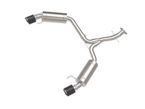 aFe Power Takeda 2-1/2 IN 304 Stainless Steel Axle-Back Exhaust System Carbon Fiber Lexus IS250/IS350 06-13 V6-2.5L/3.5L - 49-36055-C