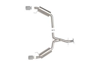 aFe Power - aFe Power Takeda 2-1/2 IN 304 Stainless Steel Axle-Back Exhaust System w/ Polished Tip Lexus IS250/IS350 06-13 V6-2.5L/3.5L - 49-36055-P - Image 3