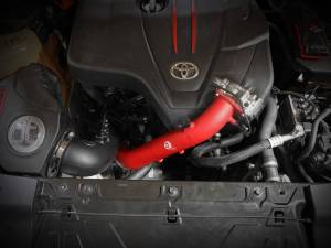 aFe Power - aFe Power BladeRunner 2-3/4 IN Aluminum Hot Charge Pipe Red Toyota GR Supra (A90) 21-22 L4-2.0L (t) - 46-20488-R - Image 6
