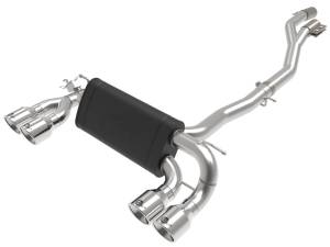 aFe Power - aFe Power MACH Force-Xp 3 to 2-1/2 IN 304 Stainless Steel Cat-Back Exhaust w/Polished Tip BMW M2 Competition (F87) 19-21 L6-3.0L (tt) S55 - 49-36350-P - Image 1