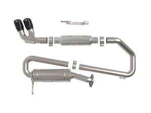 aFe Power - aFe Power Takeda 2-1/4 IN 304 Stainless Steel Cat-Back Exhaust System w/ Black Tip Suzuki Jimny 18-22 L4-1.5L - 49-37020-B - Image 2