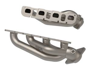 aFe Power - aFe Power Twisted Steel 1-7/8 IN to 2-3/4 IN 304 Stainless Headers w/ Titanium Coat Finish Jeep Wrangler 392 21-23 V8-6.4L - 48-38031-T - Image 2