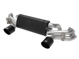 aFe Power - aFe Power MACH Force-Xp 2-1/2 IN 304 Stainless Steel Cat-Back Exhaust w/ Black Tip Porsche Cayman GT4 20-23 H6-4.0L - 49-36443-B - Image 1