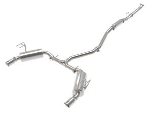 aFe Power Takeda 2-1/2 IN to 2-1/4 IN 304 Stainless Steel Cat-Back Exhaust w/ Polished Tip Honda Civic Sedan 22-23 L4-1.5L (t) - 49-36628-P