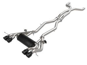 aFe Power MACH Force-Xp 3 IN to 2-1/2 IN Stainless Steel Cat-Back Exhaust System Black BMW M3/M4 (G80/82) 21-23 L6-3.0L (tt) S58 - 49-36351-B