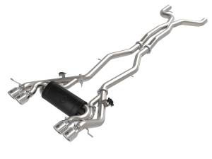 aFe Power MACH Force-Xp 3 IN to 2-1/2 IN Stainless Steel Cat-Back Exhaust System Polished BMW M3/M4 (G80/82) 21-23 L6-3.0L (tt) S58 - 49-36351-P