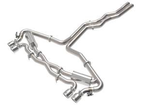 aFe Power MACH Force-Xp 3 IN to 2-1/2 IN Stainless Steel Cat-Back Exhaust System Polished Audi RS6 Avant 20-23 V8-4.0L (tt) - 49-36448-P