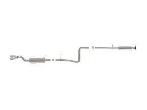aFe Power - aFe Power Takeda 2-1/4 IN 304 Stainless Steel Cat-Back Exhaust System w/ Polished Tip Ford Fiesta (Sedan) 14-19 L4-1.6L - 49-33134-P - Image 2