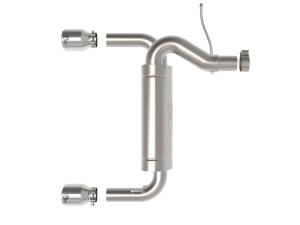 aFe Power - aFe Power Vulcan Series 3 IN to 2-1/2 IN Stainless Steel Axle-Back Exhaust System Polished Ford Bronco 21-23 L4-2.3L (t)/V6-2.7L (tt) - 49-33137-P - Image 2