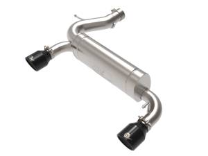 aFe Power Vulcan Series 3 IN to 2-1/2 IN Stainless Steel Axle-Back Exhaust System Black Ford Bronco 21-23 L4-2.3L (t)/V6-2.7L (tt) - 49-33137-B
