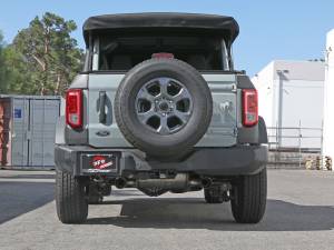 aFe Power - aFe Power Vulcan Series 3 IN to 2-1/2 IN Stainless Steel Axle-Back Exhaust System Black Ford Bronco 21-23 L4-2.3L (t)/V6-2.7L (tt) - 49-33137-B - Image 4