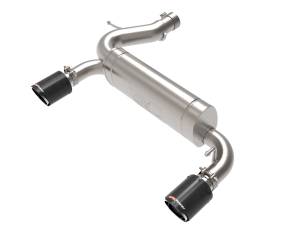 aFe Power Vulcan Series 3 IN to 2-1/2 IN Stainless Steel Axle-Back Exhaust System Carbon Ford Bronco 21-23 L4-2.3L (t)/V6-2.7L (tt) - 49-33137-C