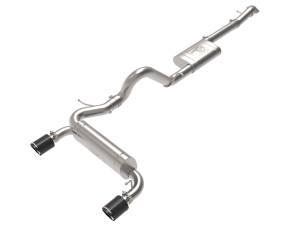 aFe Power - aFe Power Vulcan Series 3 IN to 2-1/2 IN Stainless Steel Cat-Back Exhaust System Carbon Ford Bronco 21-23 L4-2.3L (t)/V6-2.7L (tt) - 49-33138-C - Image 1