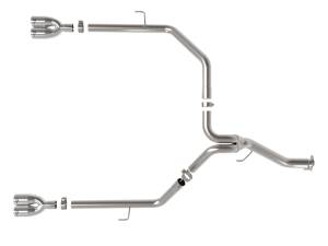 aFe Power - aFe Power Vulcan Series 3 IN to 2-1/2 IN Stainless Steel Cat-Back Exhaust System Polished Jeep Gladiator (JT) 21-23 V6-3.0L (td) - 49-38095-P - Image 2