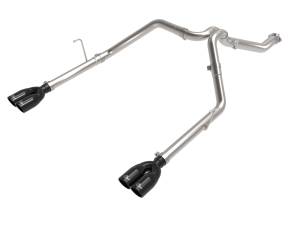 aFe Power Vulcan Series 3 IN to 2-1/2 IN Stainless Steel Cat-Back Exhaust System Black Jeep Gladiator (JT) 21-23 V6-3.0L (td) - 49-38095-B